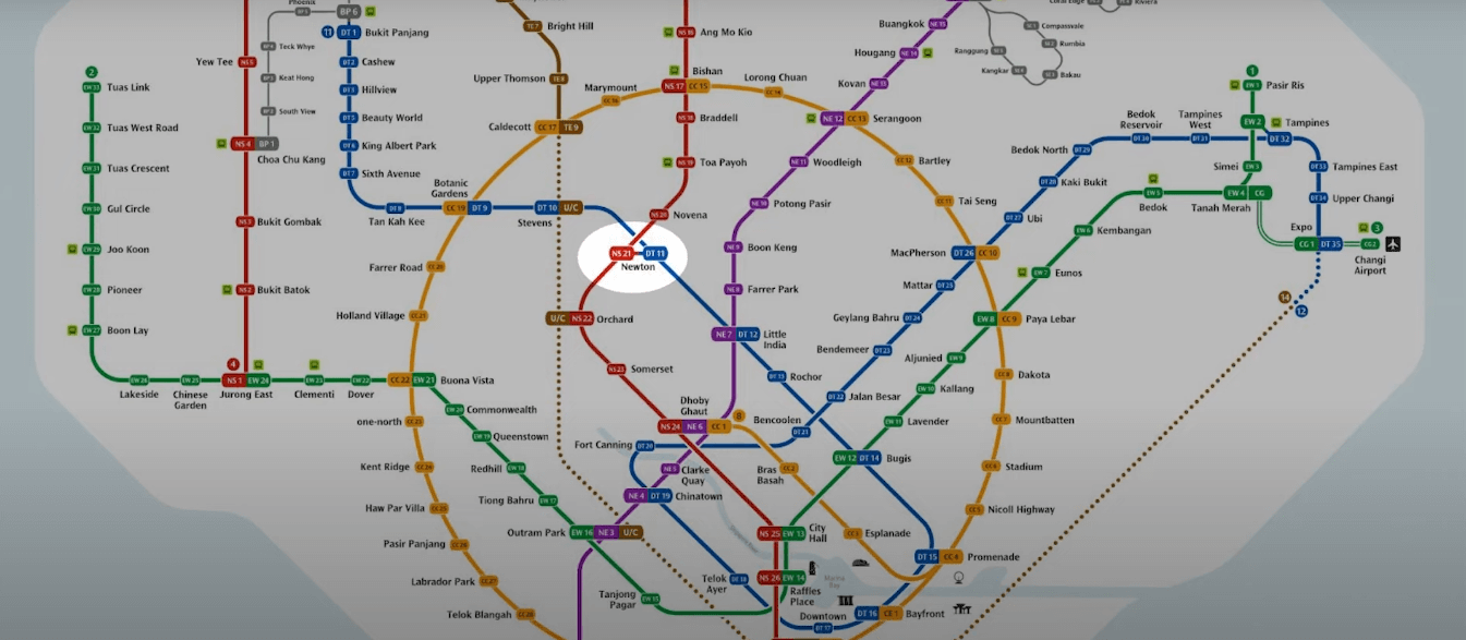 Newton One_MRT Lines