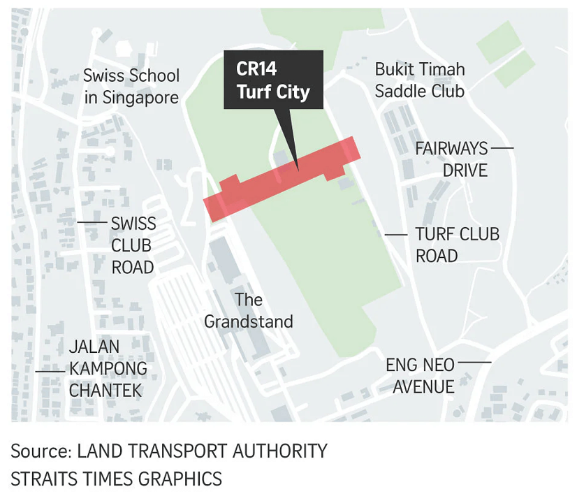 Turf City Station Map
